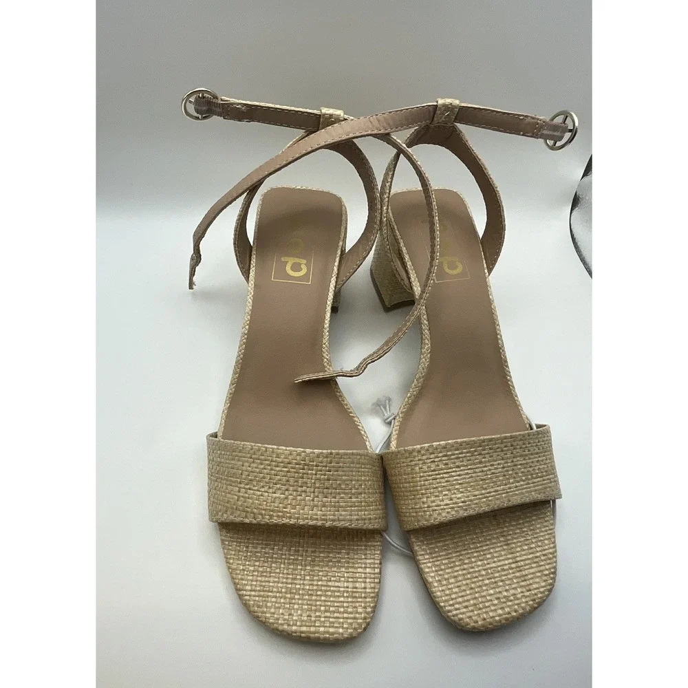 Womens Pop Zymic Natural Heeled Sandals -‎ New - Size 7